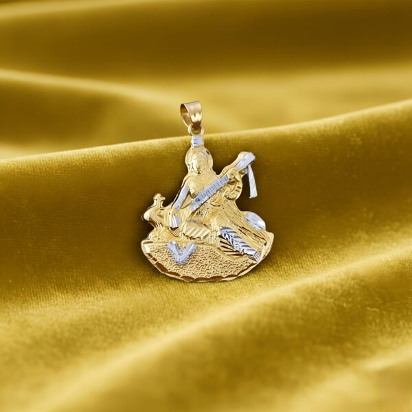 Two-Tone Saraswathi Pendant