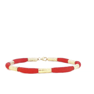 Red & Gold String Hand Chain