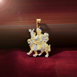 Two Tone Durga Pendant