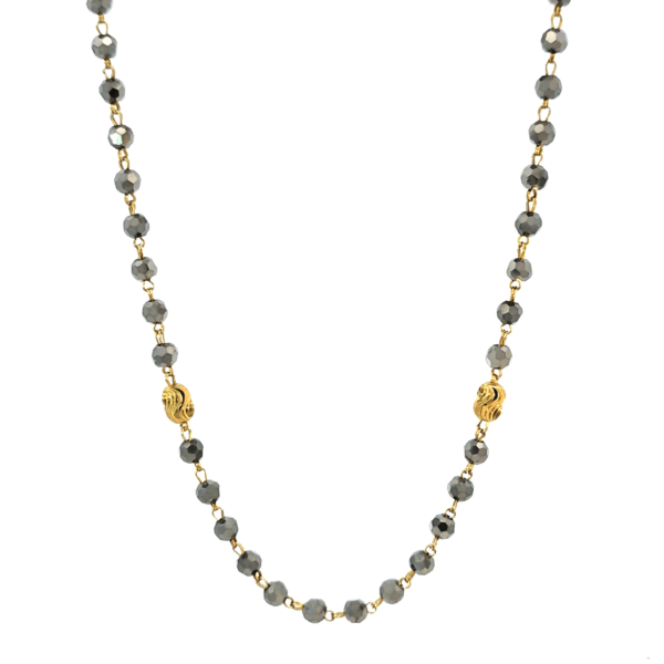 Grey Bead Mangalsutra Neckchain(DL1)