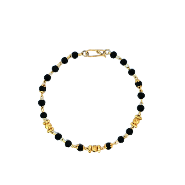 Black Bead  Mangalsutra Handchain(UV3)