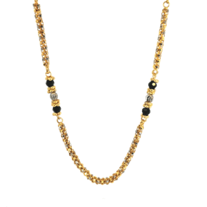 Two Tone Flower Milan Thali Chain