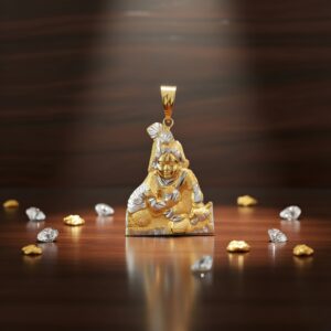 Two Tone Baby Krishna Pendant
