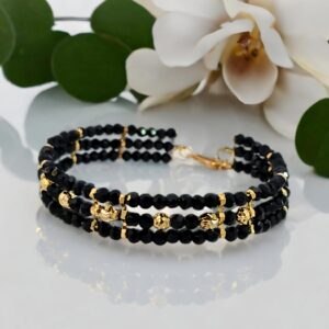 Black Bead Bracelet