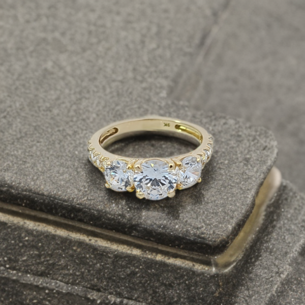 Cubic Zirconia Ladies Dress Ring
