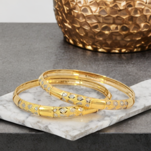 Ladies Two-Tone Bangles[AB6]