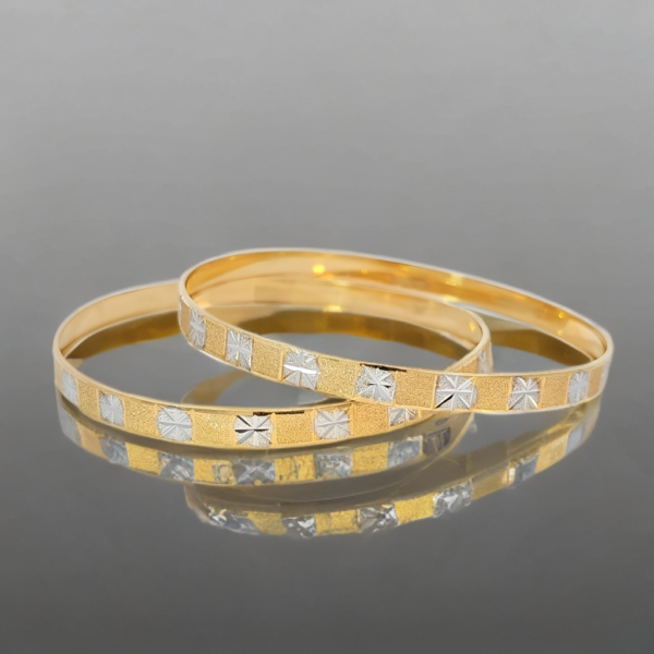 Ladies Two-Tone Bangles[DR5]
