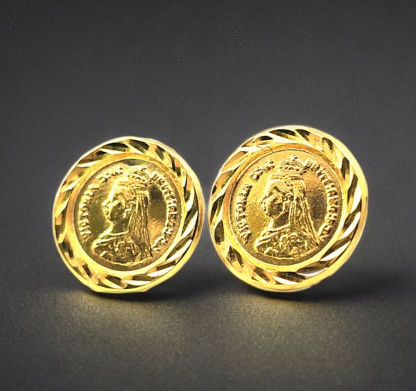 Pesso Coin Stud Earrings