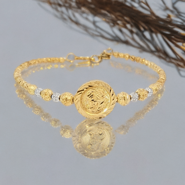 Two-Tone Tamil Aum Bracelet