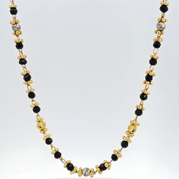 Two-Tone Black Bead Mangalsutra - Image 2