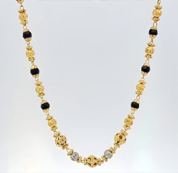 Two-Tone Black Bead Mangalsutra