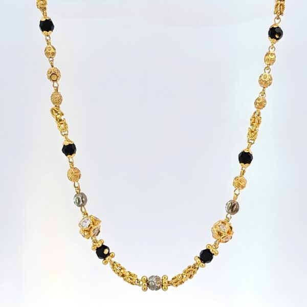Two-Tone Black Bead Mangalsutra - Image 2