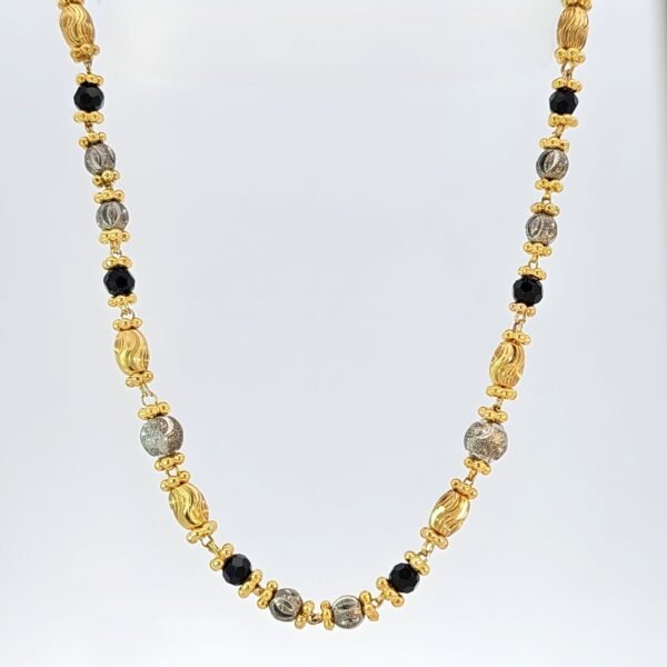 Two-Tone Black Bead Mangalsutra