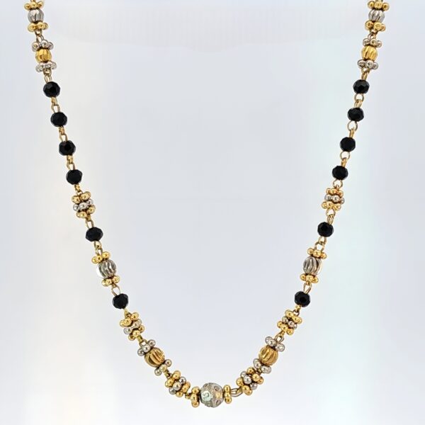 Two-Tone Black Bead Mangalsutra