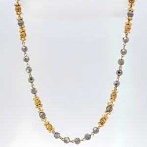 Grey Bead Two-Tone Mangalsutra