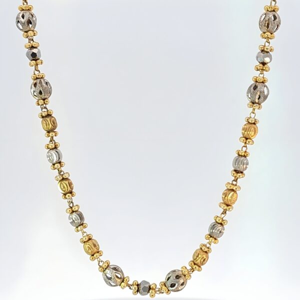 Grey Bead Two-Tone Mangalsutra