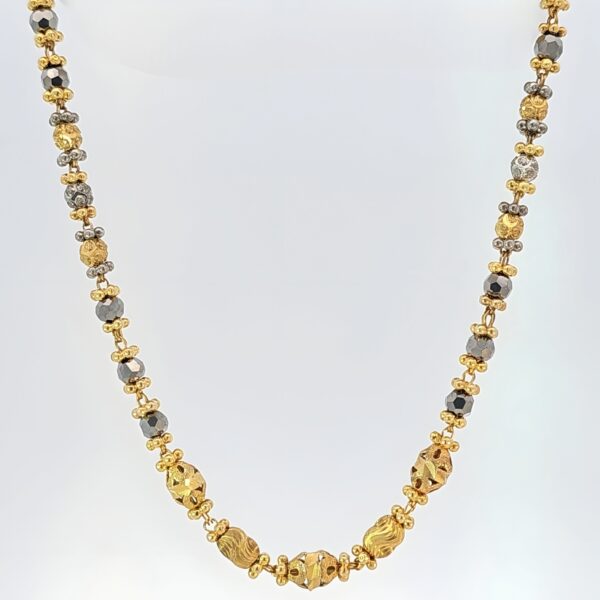 Grey Bead Two-Tone Mangalsutra