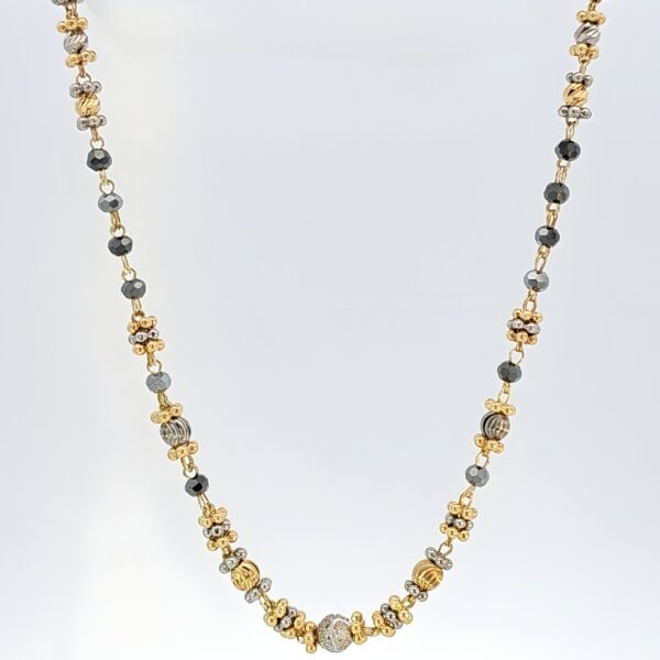 Grey Bead Two-Tone Mangalsutra