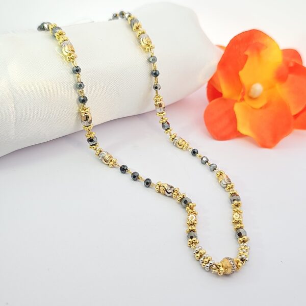Grey Bead Two-Tone Mangalsutra