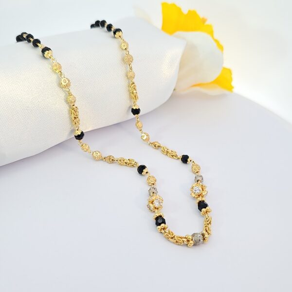 Two-Tone Black Bead Mangalsutra