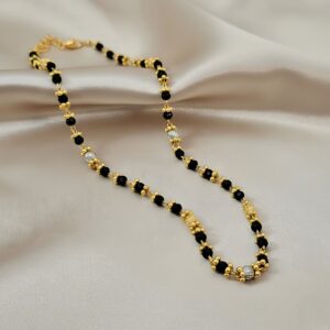 Black Bead Two-Tone Mangalsutra[DL26]