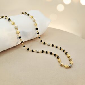 Black Bead Two-Tone Mangalsutra[DL65]
