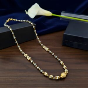 Grey Bead Two-Tone Mangalsutra[DL21]
