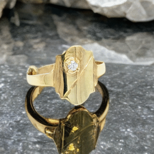 Cubic Zirconia Adjustable Baby Ring