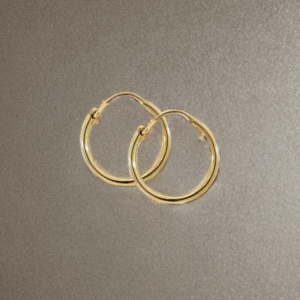 Plain Polished Hoops