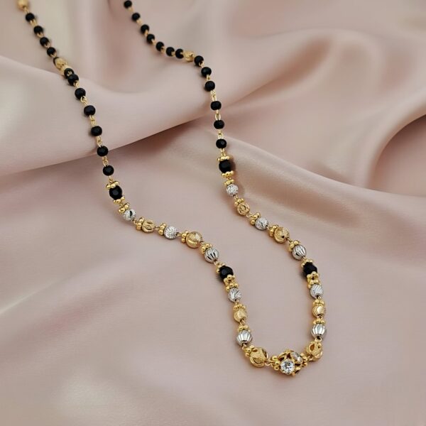 Black Bead Two-Tone Mangalsutra[DL25]