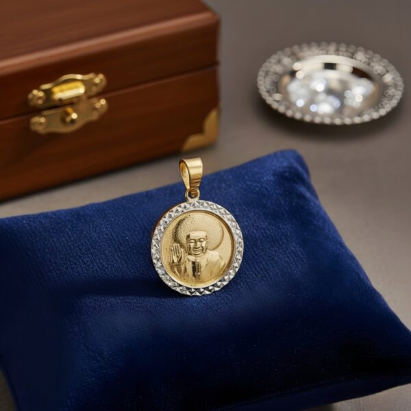 Two-Tone Sai Baba Pendant