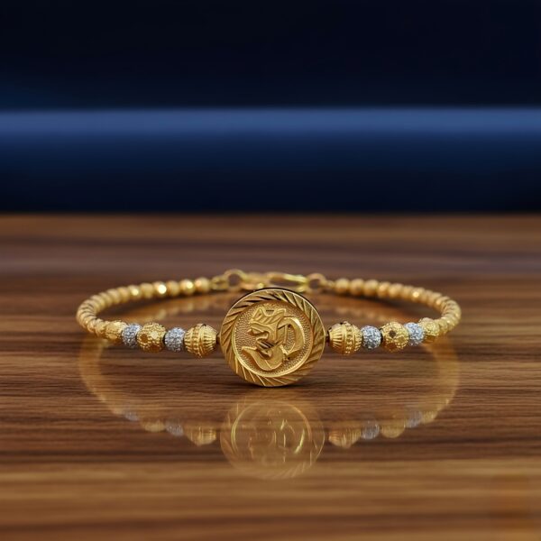 Two-Tone Hindi Aum Bracelet