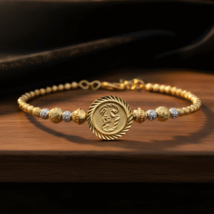 Two-Tone Tamil Aum Bracelet