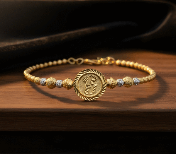 Two-Tone Tamil Aum Bracelet