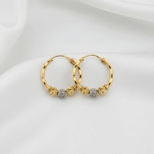 Faceted Two-Tone Ball Waris(No.15)