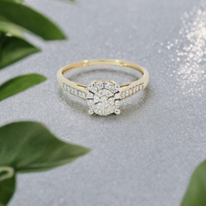 Ladies Diamond Cluster Ring