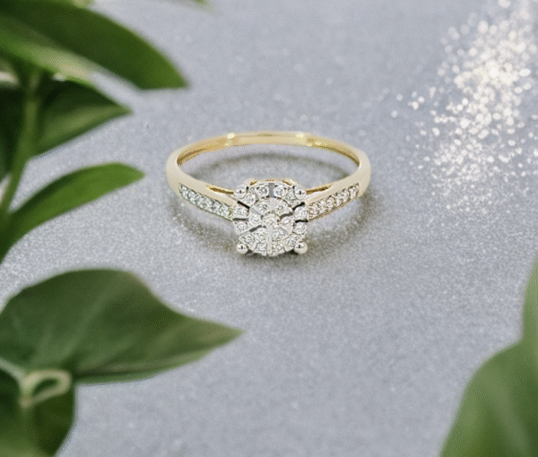 Ladies Diamond Cluster Ring