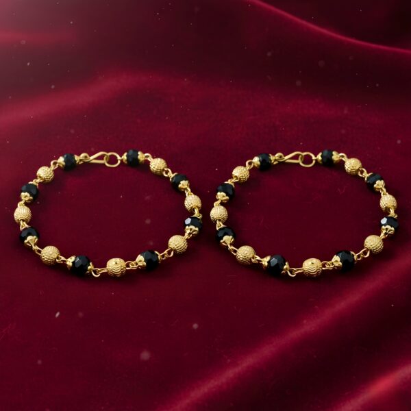 Black Bead Baby Mangalsutra Handchain