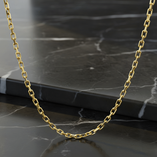 Diamond Cut Square Link Neckchain