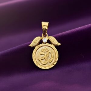 Cubic Zirconia Hindi Aum Pendant [No.2]