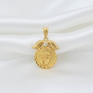 Cubic Zirconia Tamil Aum Pendant