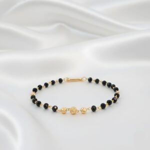 Black Bead Mangalsutra Handchain[UV29]