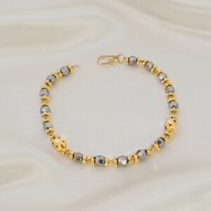 Traditional Grey Bead Mangalsutra Handchain[UV4]