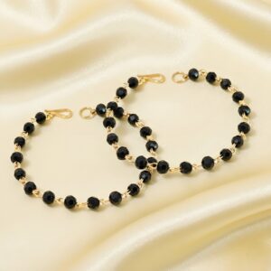 Minimal Black Bead Baby Handchain