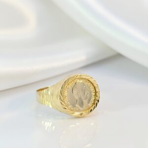 Iconic Pesso Coin Gents Ring
