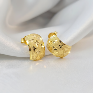 Intricately-Crafted Huggie Earrings[No.128]