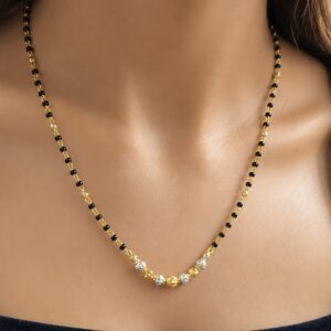 Sparkling Two-Tone Mangalsutra