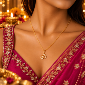 Dainty Cut-out Hindi Aum Pendant