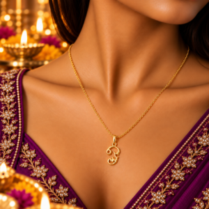 Minimalist Cut-out Tamil Aum Pendant