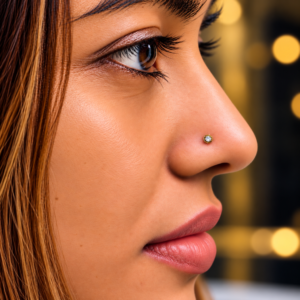 Cubic Zirconia Twist Nose Stud